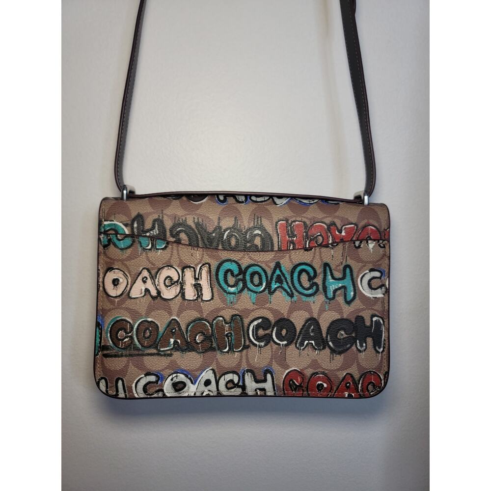 Coach X Mint + Serf Large Morgan Square Crossbody Graffiti CM092 - Picture 2 of 9